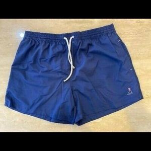 Bagutta Beachwear Mens Blue Swim Shorts, Sz 56 NWT